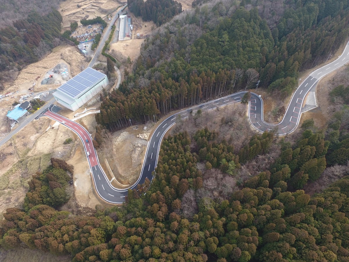 市道立雲峡線　道路改良工事　